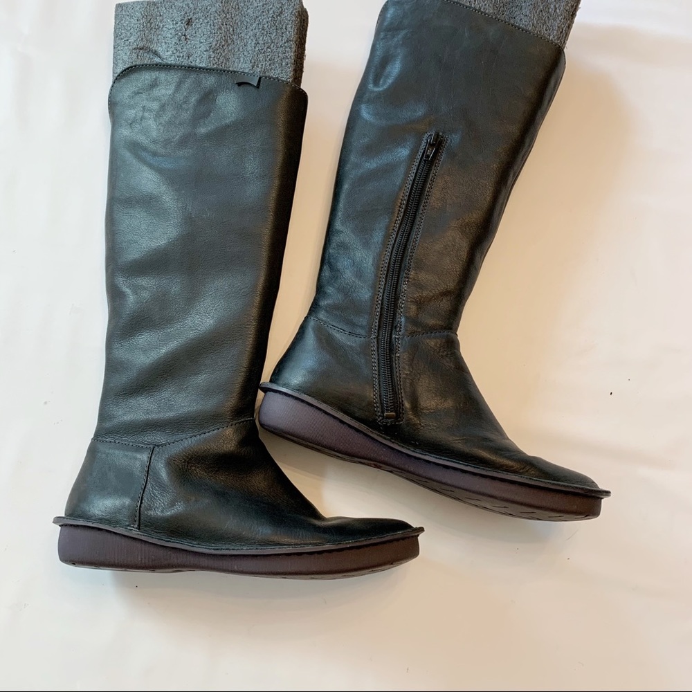 Camper Flat 3/4 zip Boots 360 Stitching 35